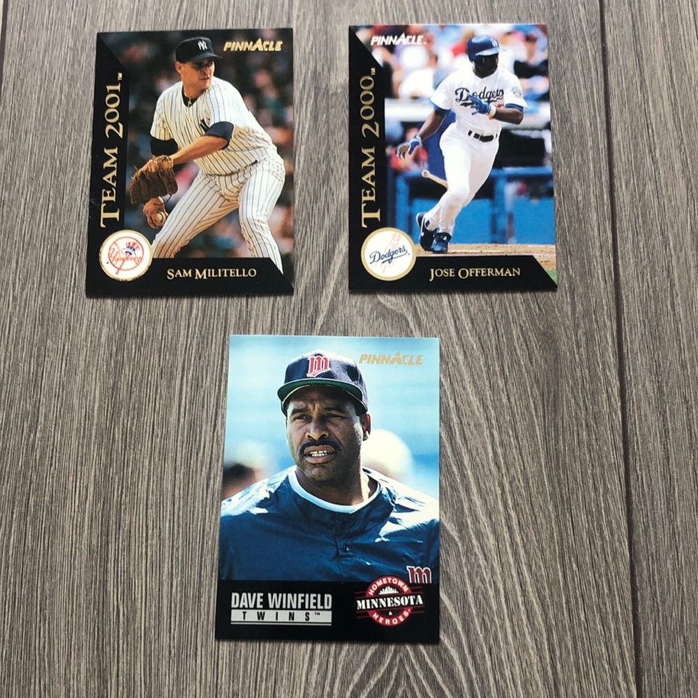 💕3 1993 pinnacle mlb cards